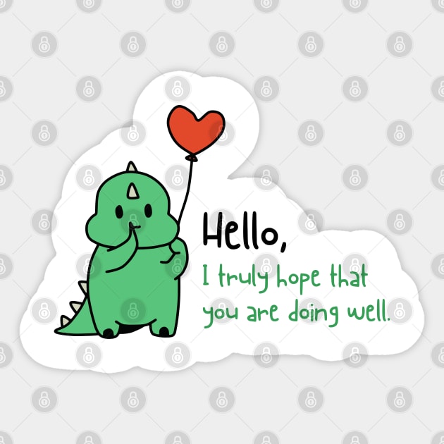 CUTE DINO Sticker by tzolotov